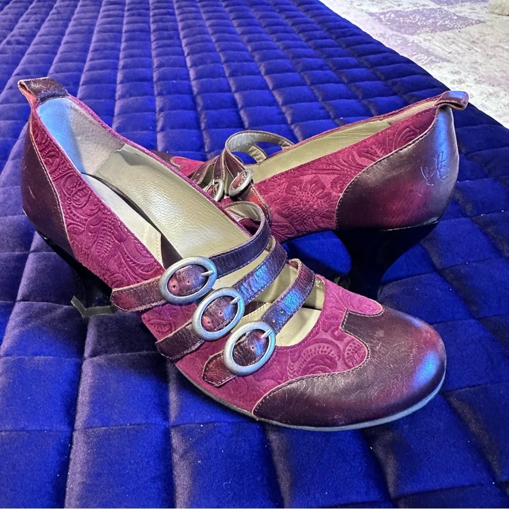 Fluevog Baroque Rubens in Burgundy